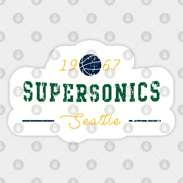 Seattle Supersonics Sticker by HomePlateCreative